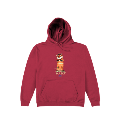 Brick Red Printed Hoody Front