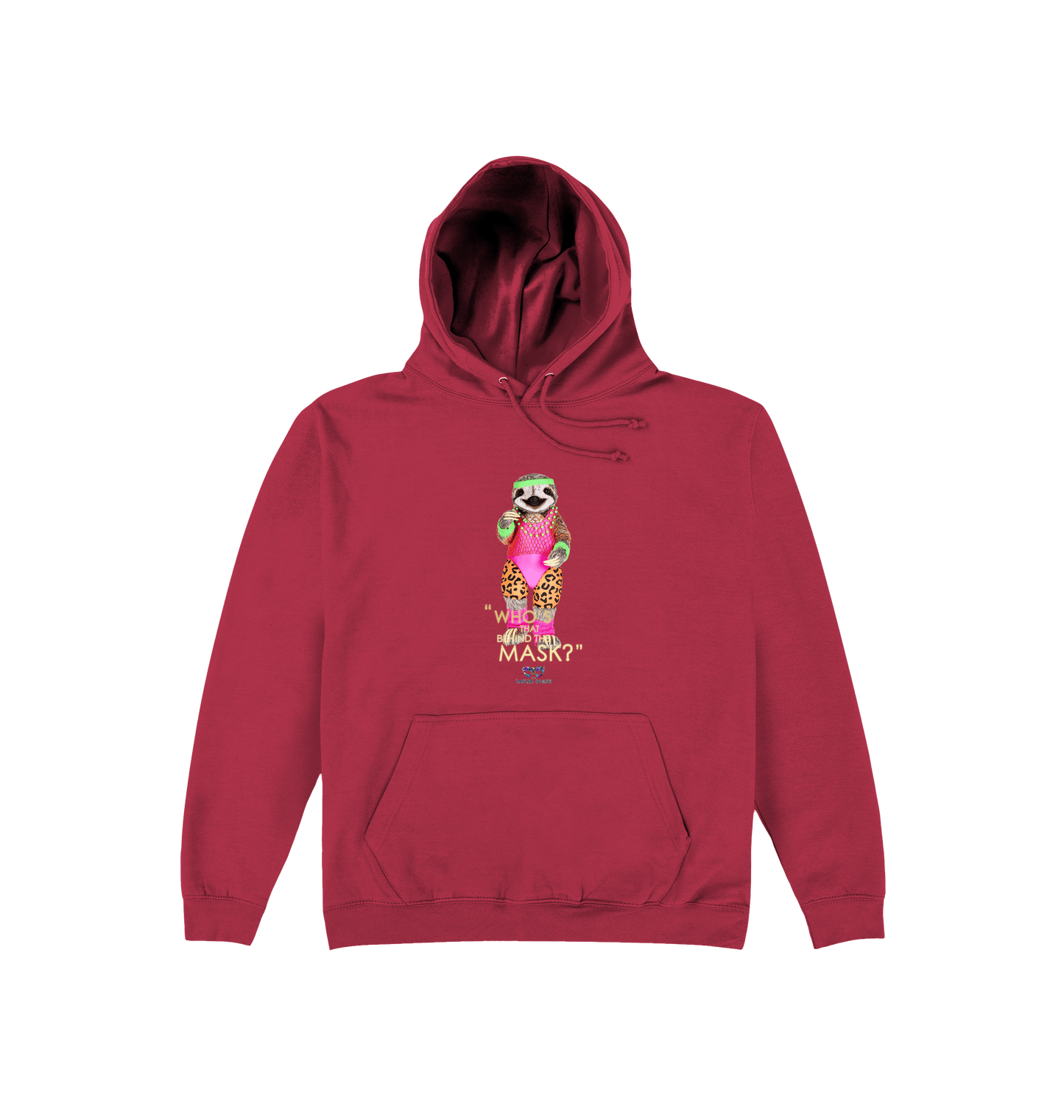 Brick Red Printed Hoody Front