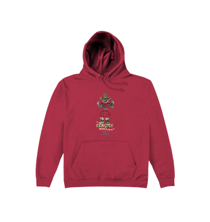 Brick Red Printed Hoody Front