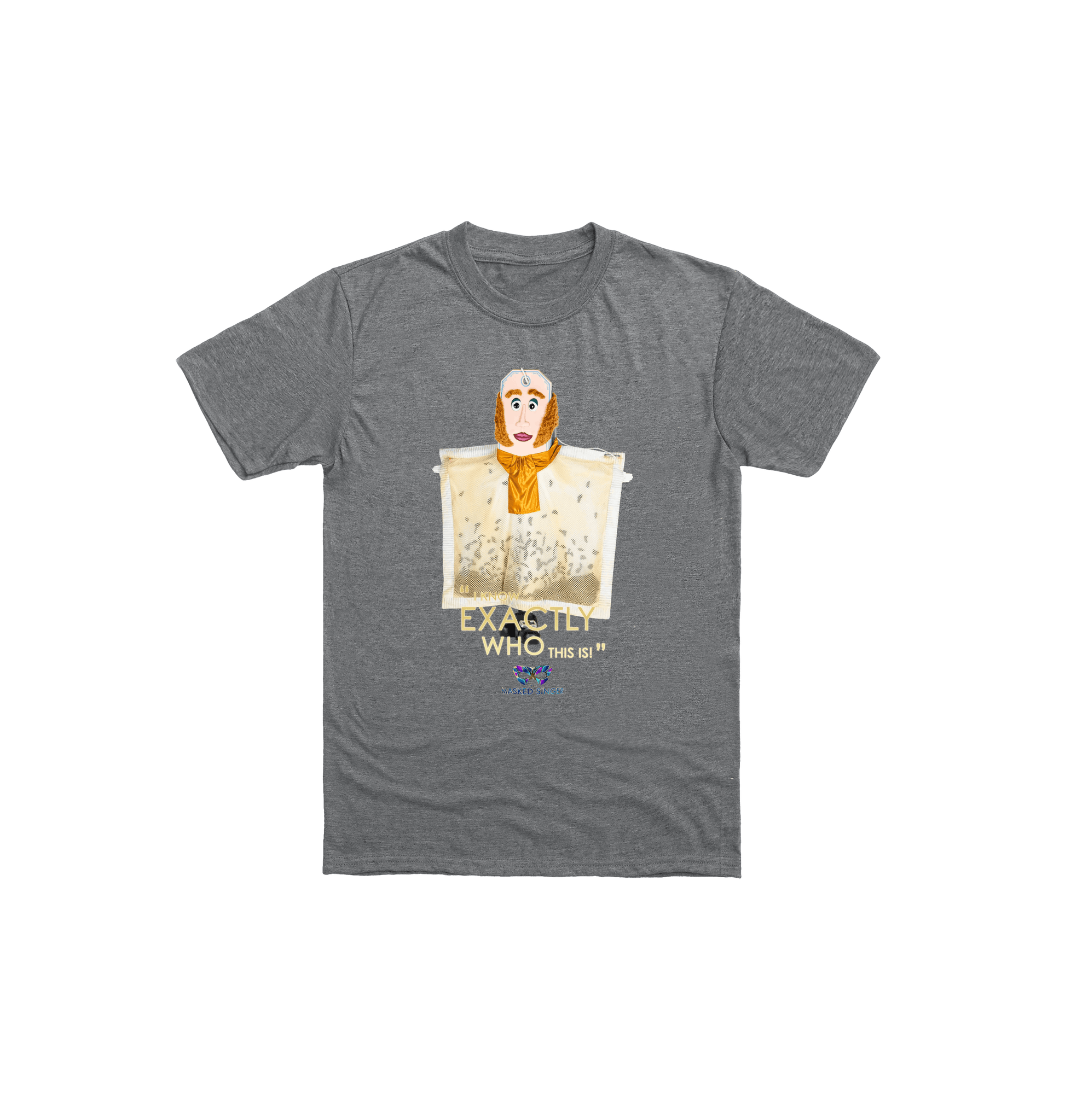 Graphite Heather Printed Kids T-Shirt Front