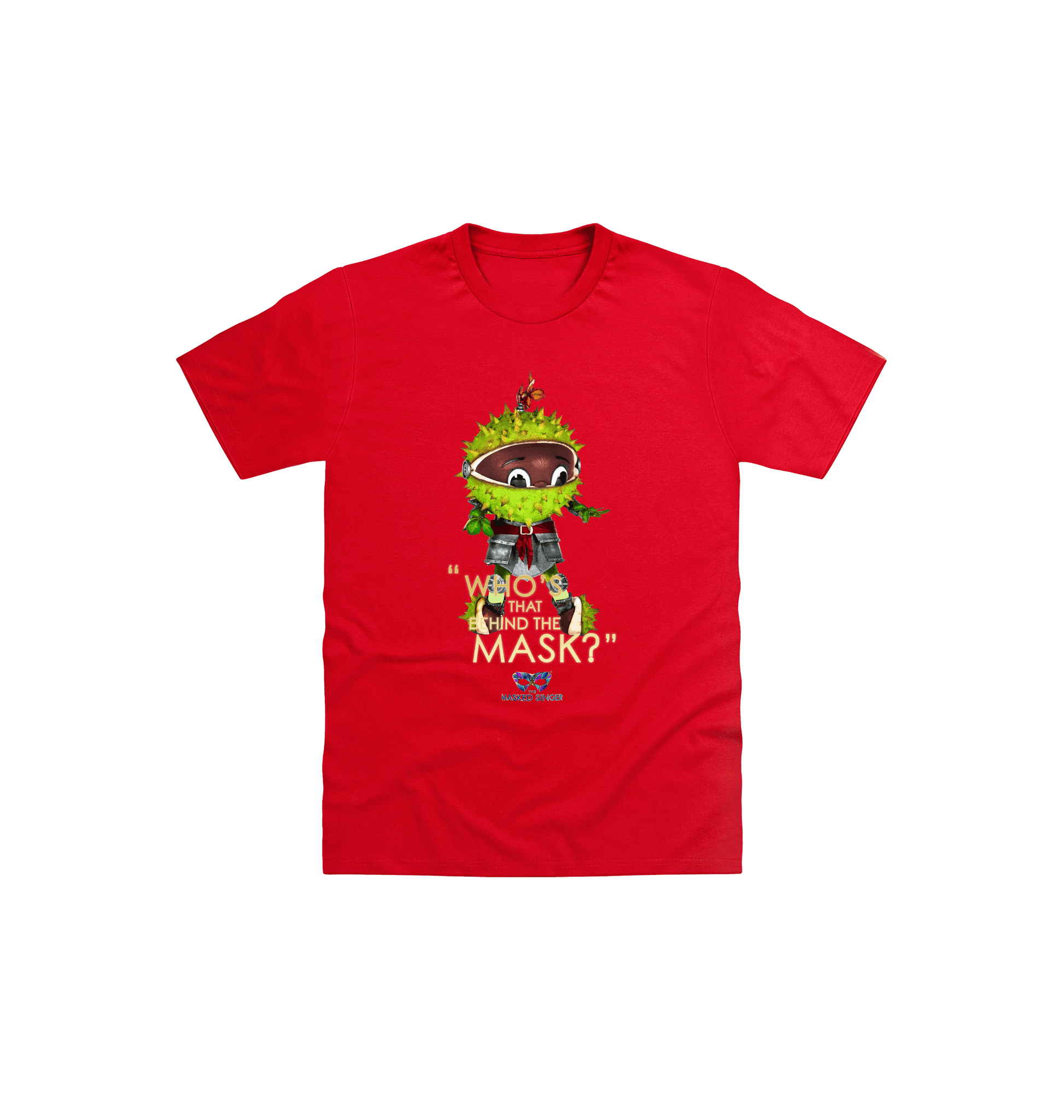 Red Printed Kids T-Shirt Front