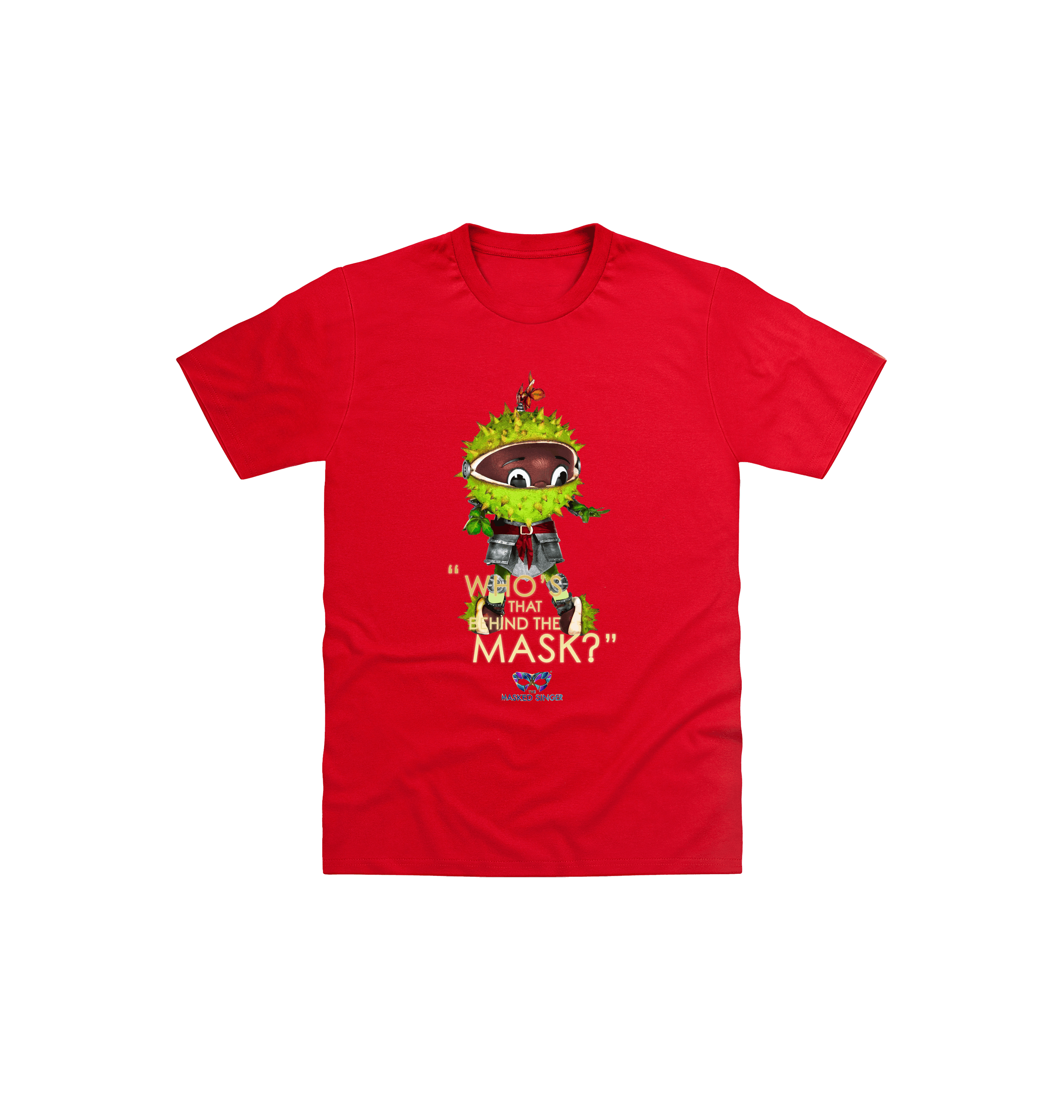 Red Printed Kids T-Shirt Front