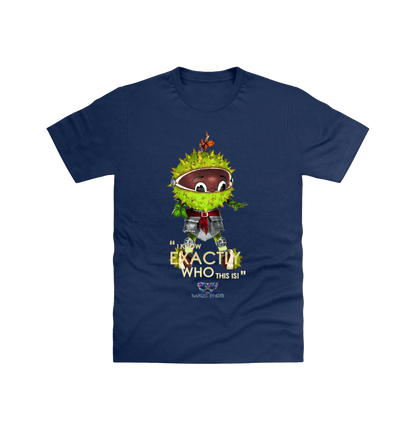 Navy Printed T-shirt Front