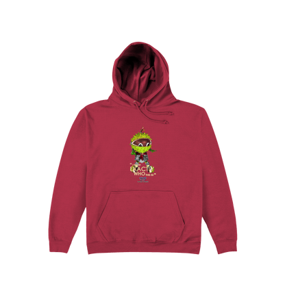 Brick Red Printed Hoody Front