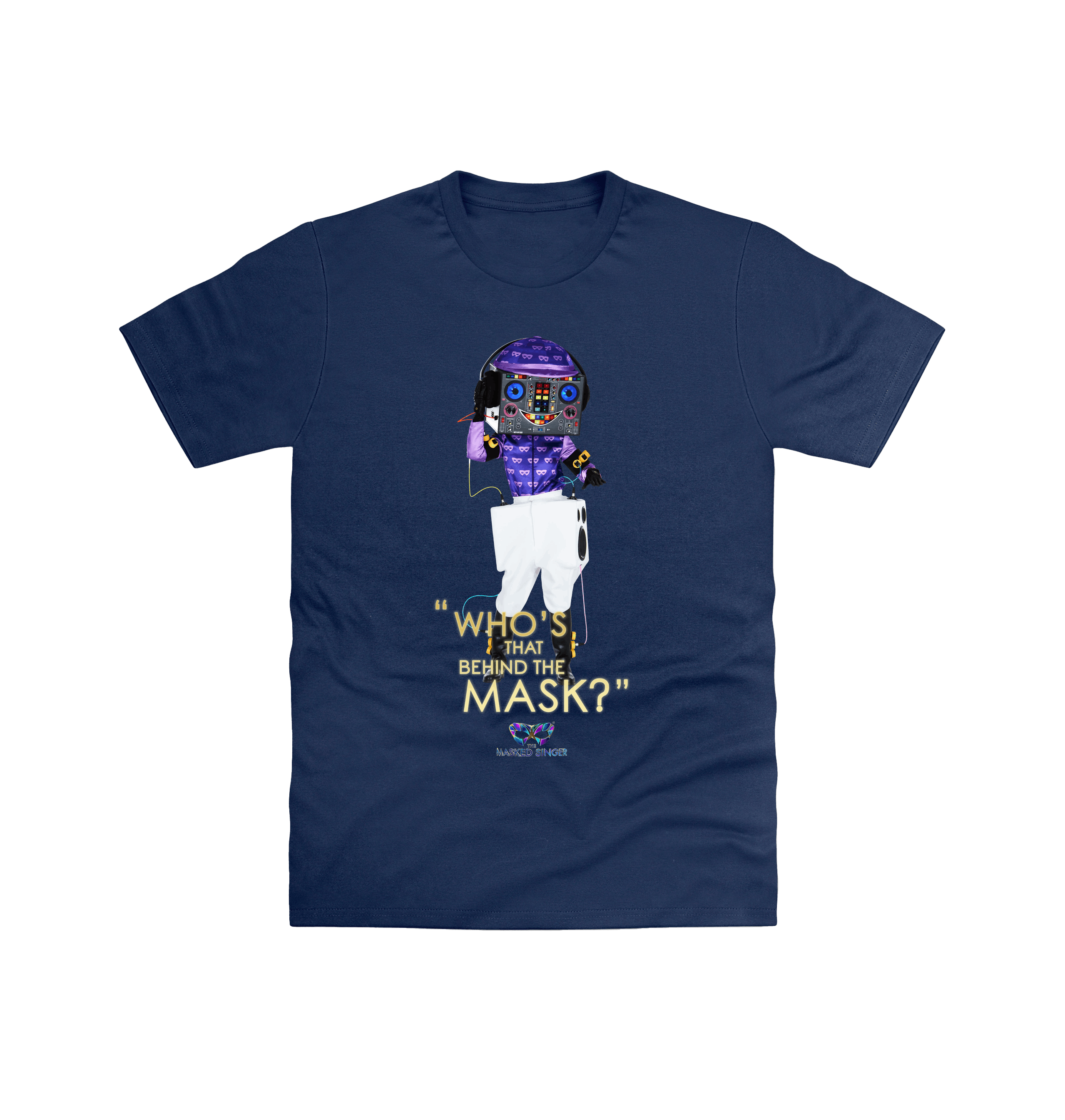 Navy Printed T-shirt Front