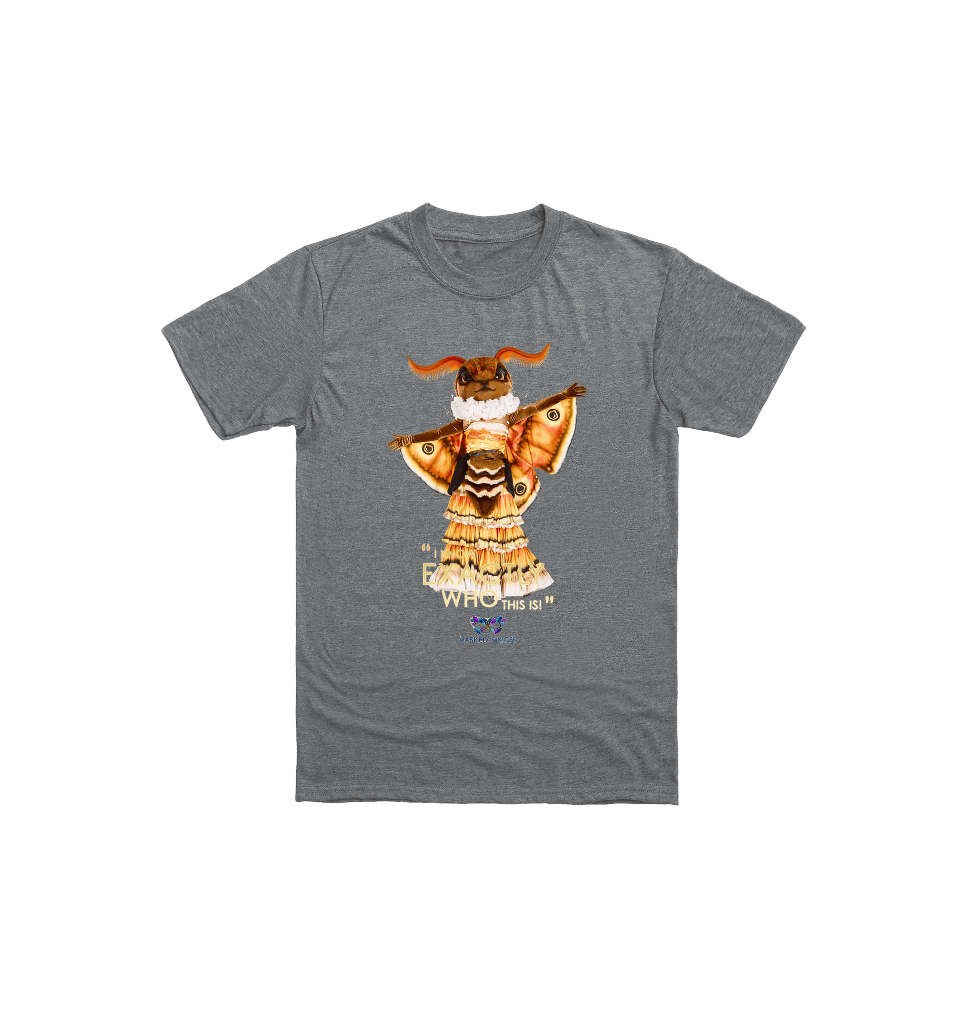 Graphite Heather Printed Kids T-Shirt Front