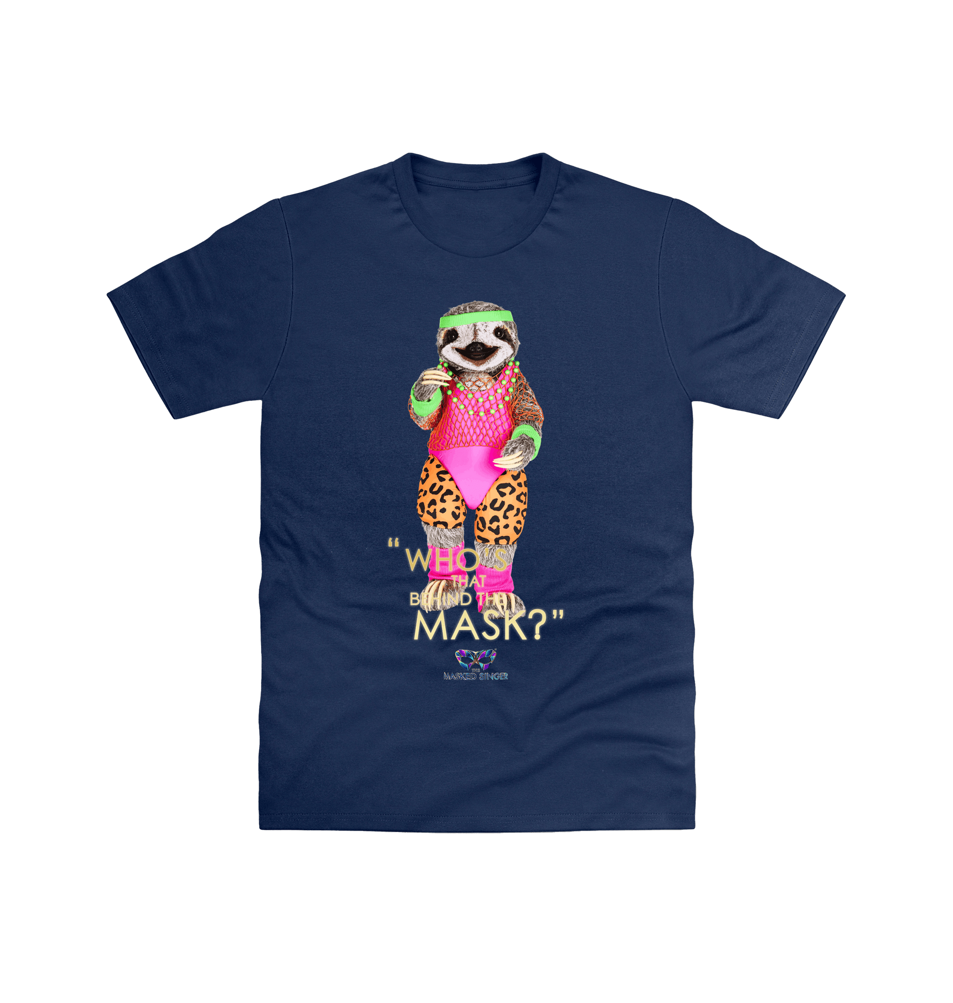 Navy Printed T-shirt Front