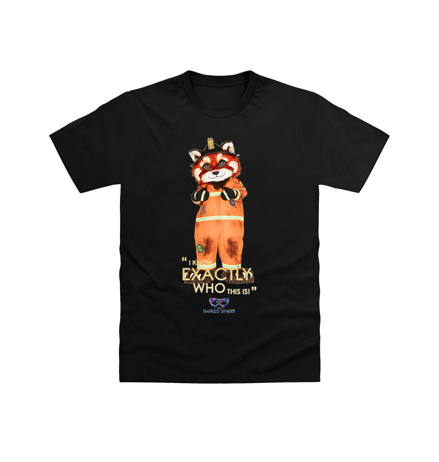 Black Printed T-shirt Front