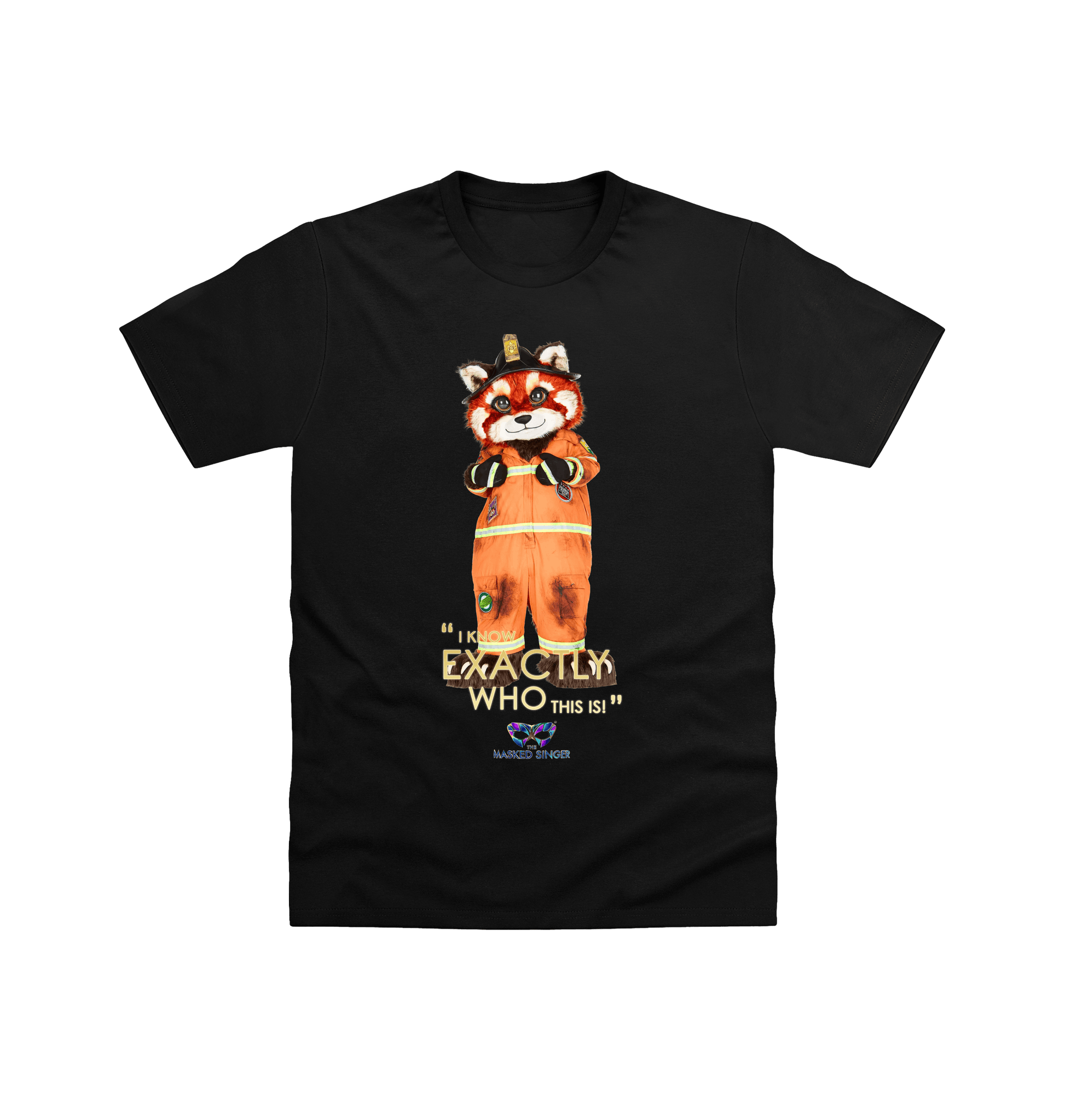 Black Printed T-shirt Front