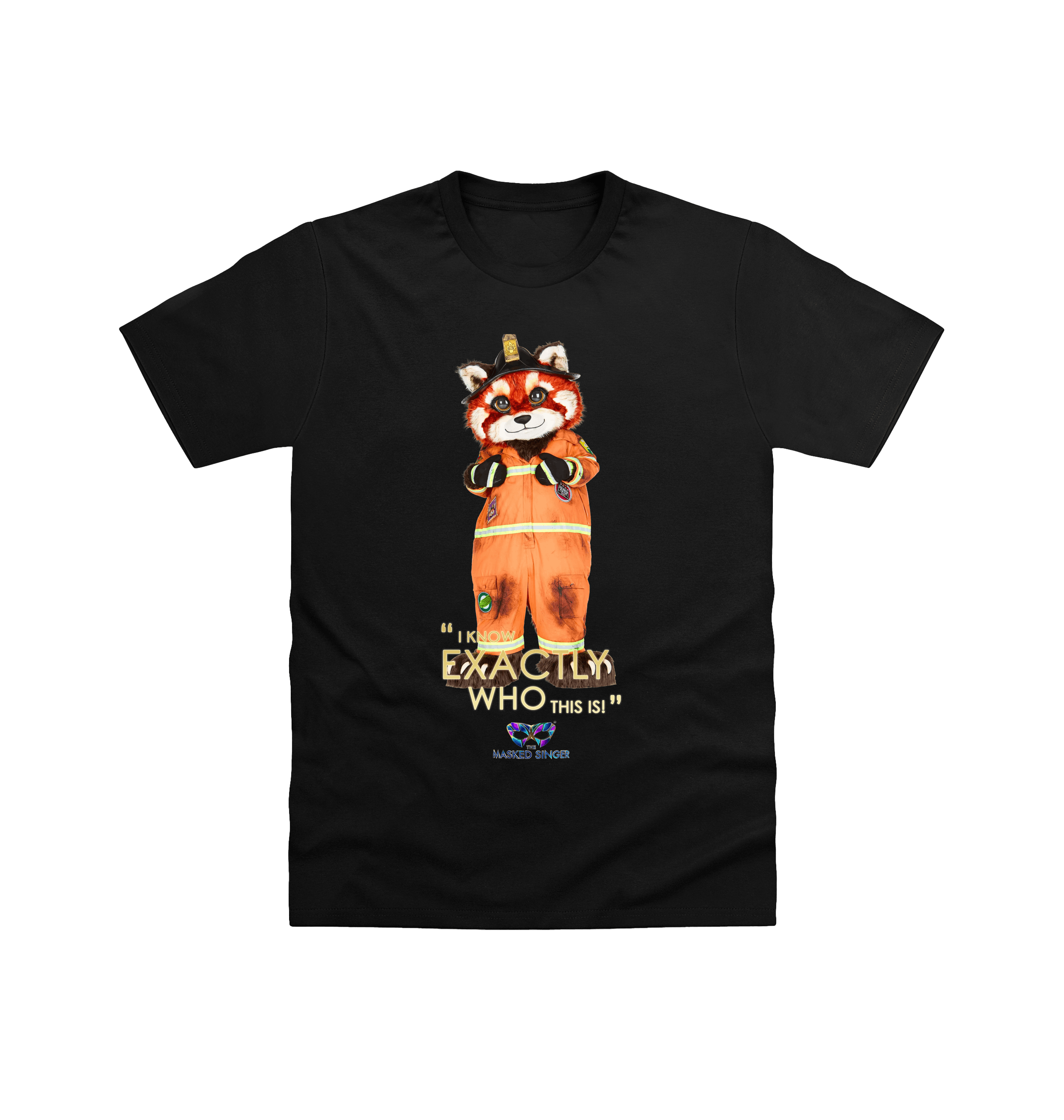 Black Printed T-shirt Front