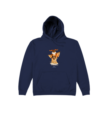 Oxford Navy Printed Hoody Front