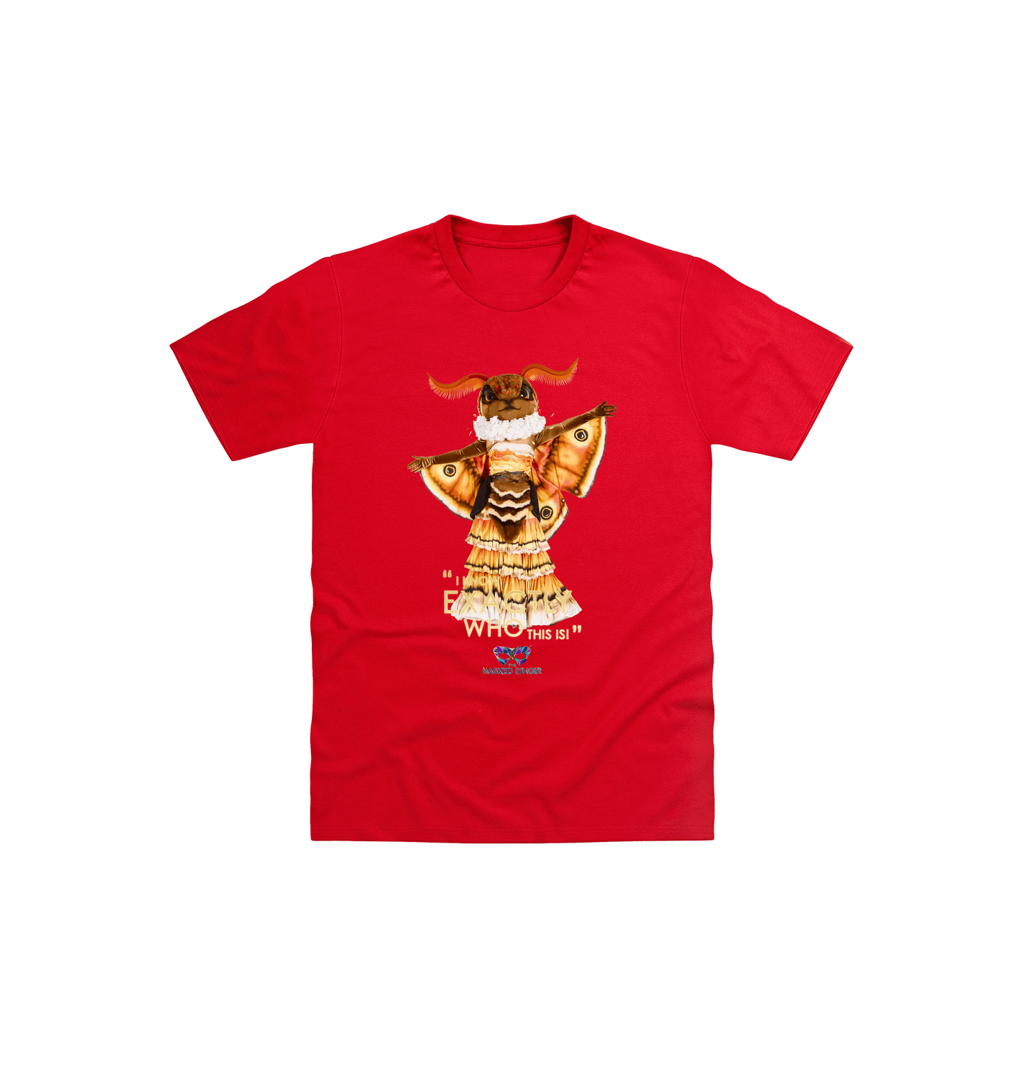 Red Printed Kids T-Shirt Front