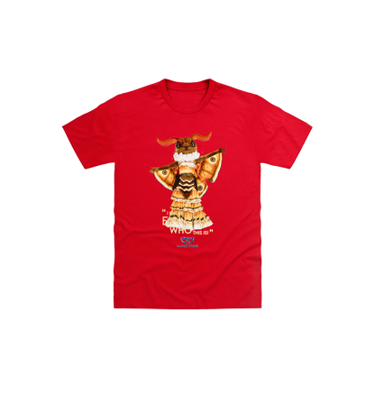 Red Printed Kids T-Shirt Front