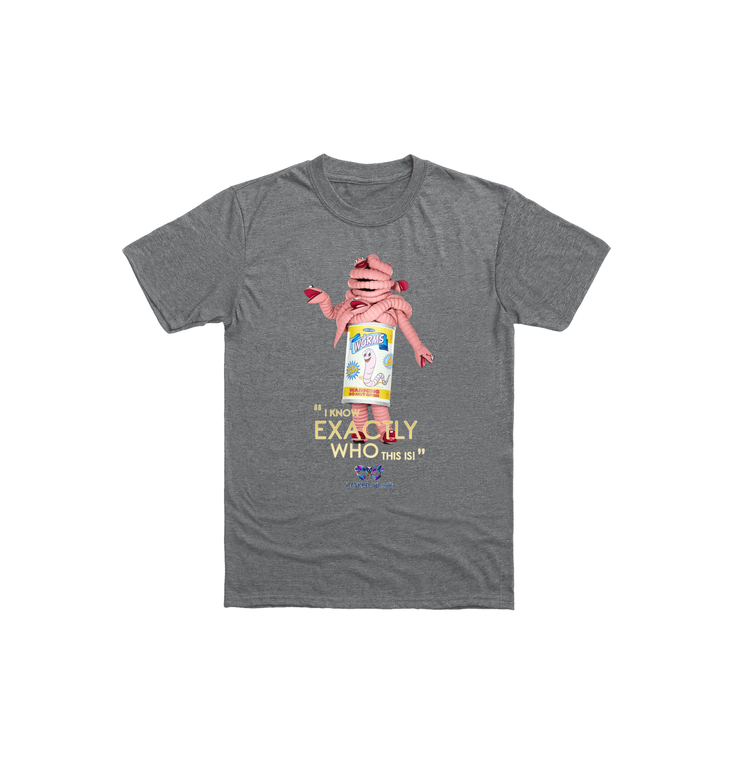 Graphite Heather Printed Kids T-Shirt Front