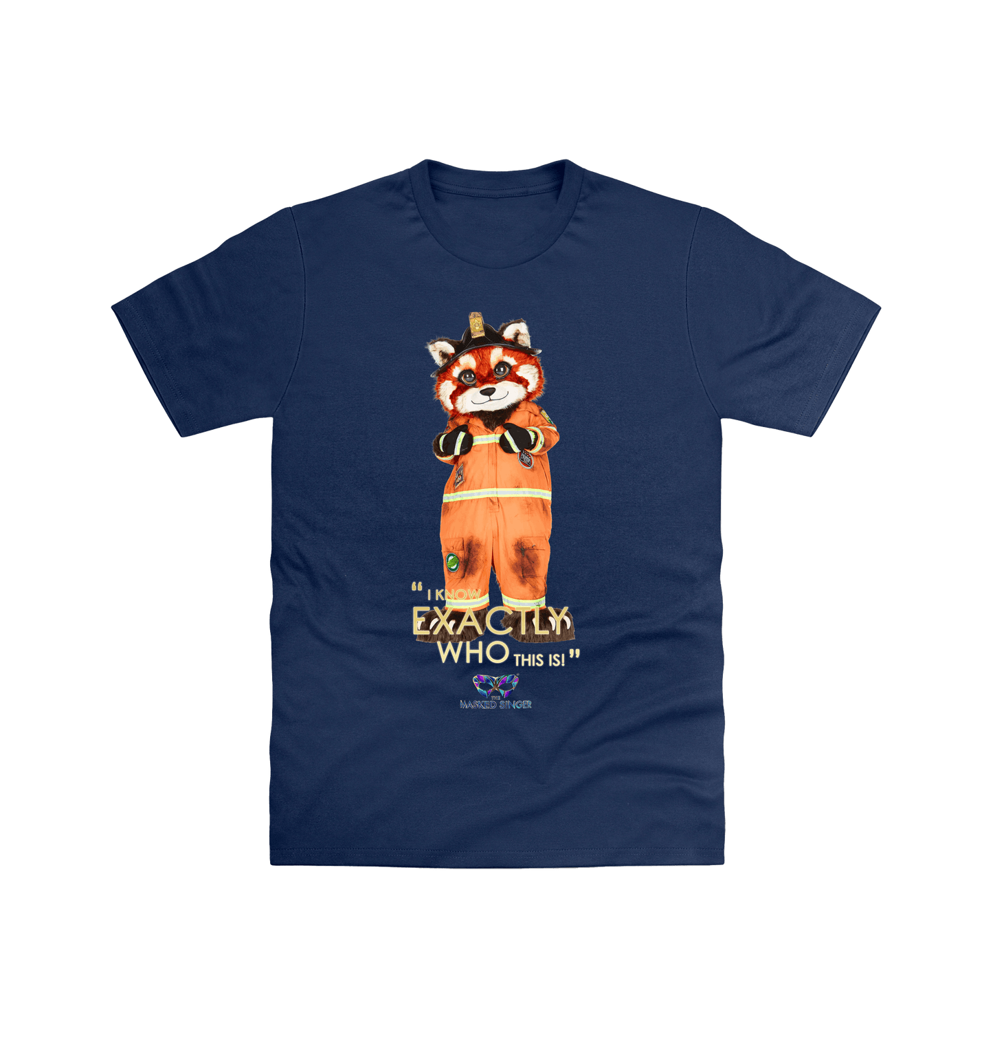 Navy Printed T-shirt Front