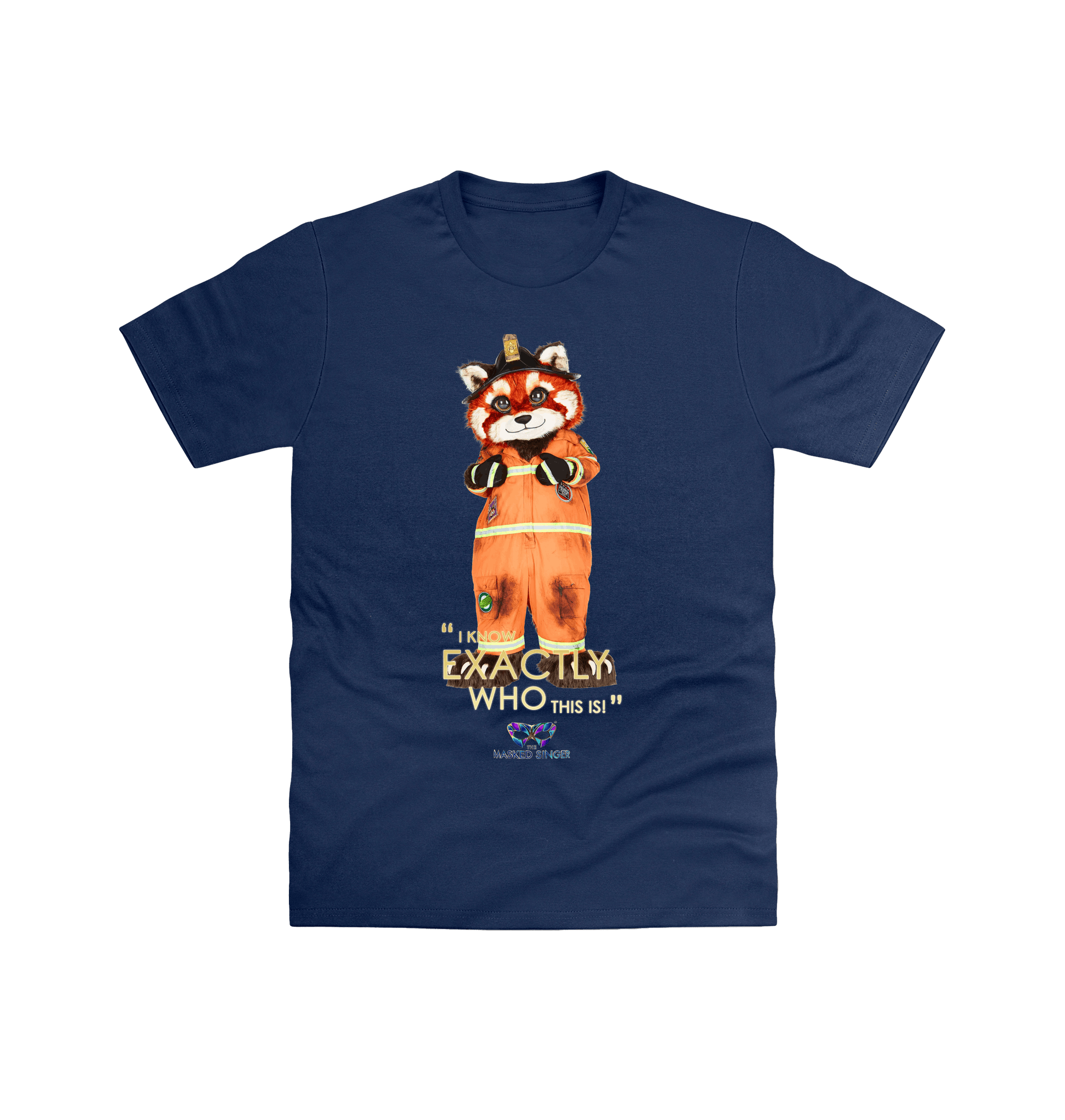 Navy Printed T-shirt Front