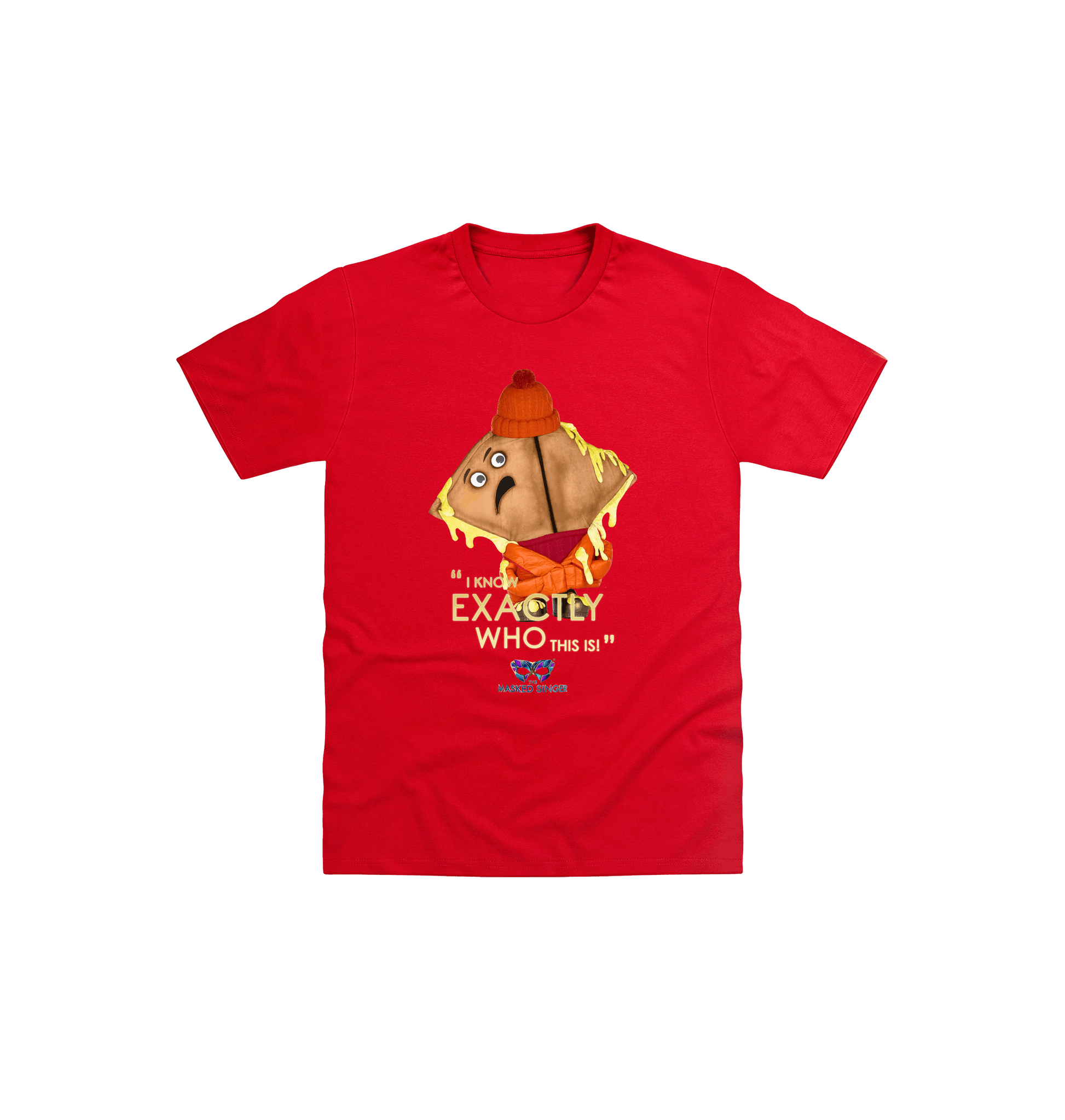 Red Printed Kids T-Shirt Front