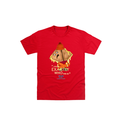 Red Printed Kids T-Shirt Front
