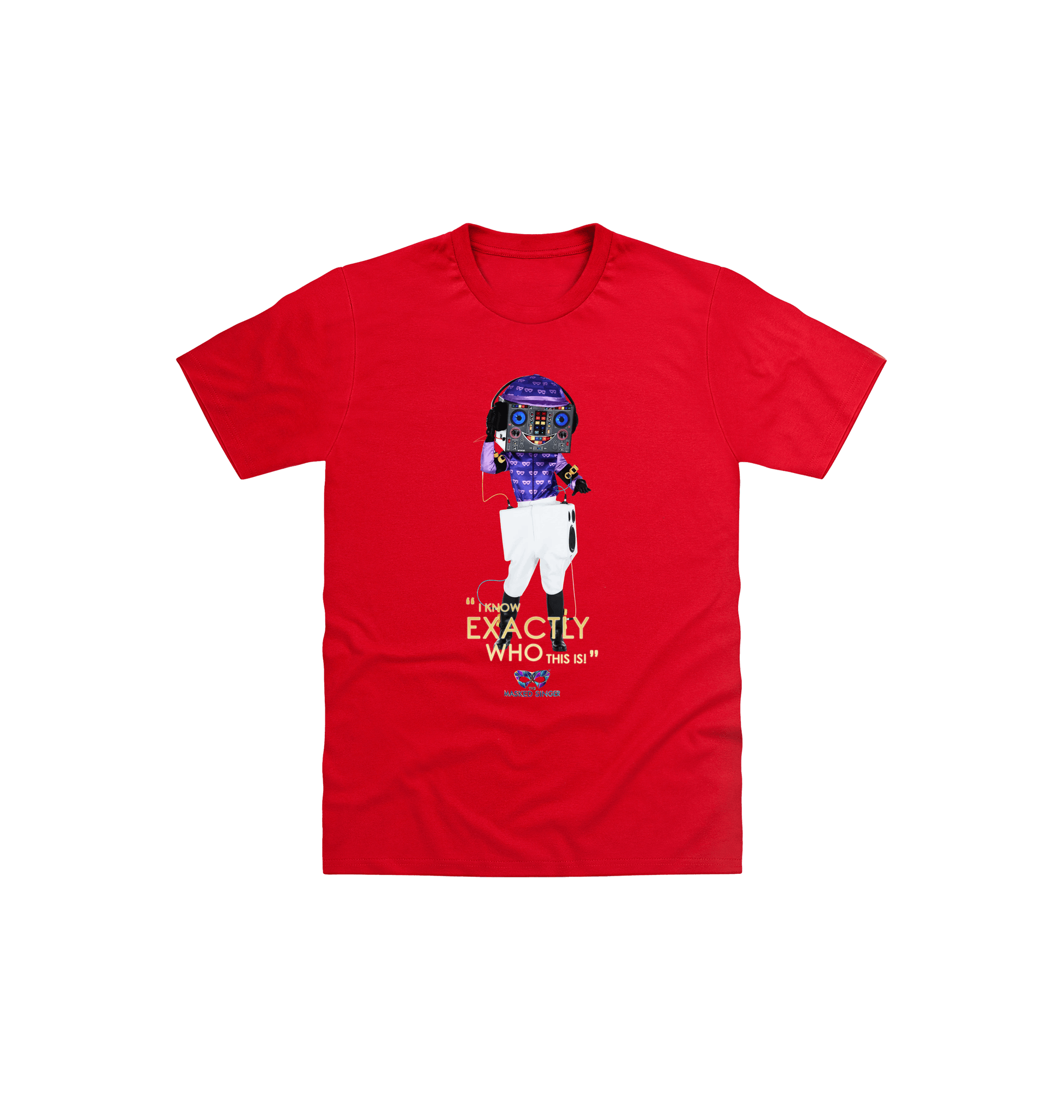 Red Printed Kids T-Shirt Front