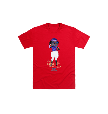 Red Printed Kids T-Shirt Front