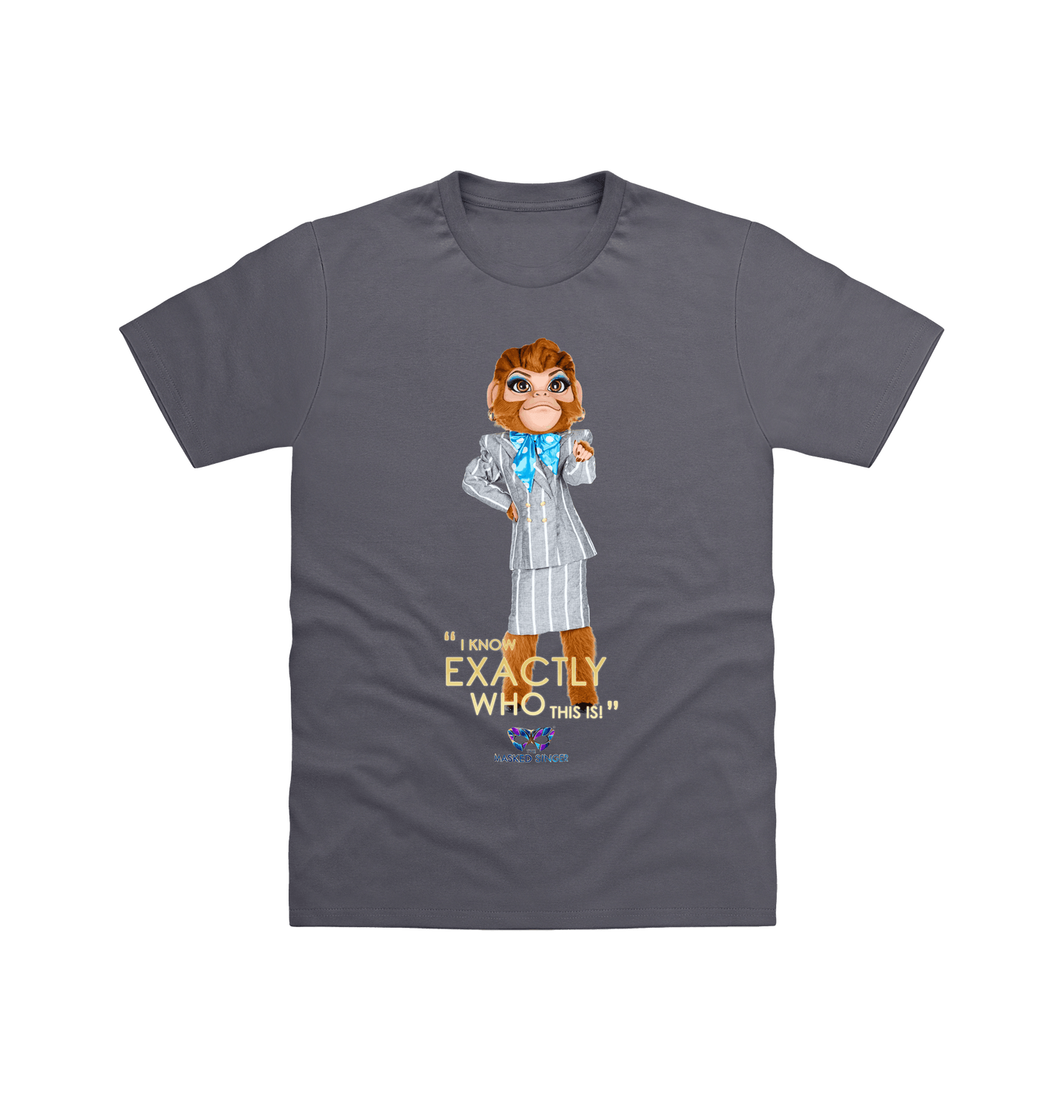 Charcoal Printed T-shirt Front