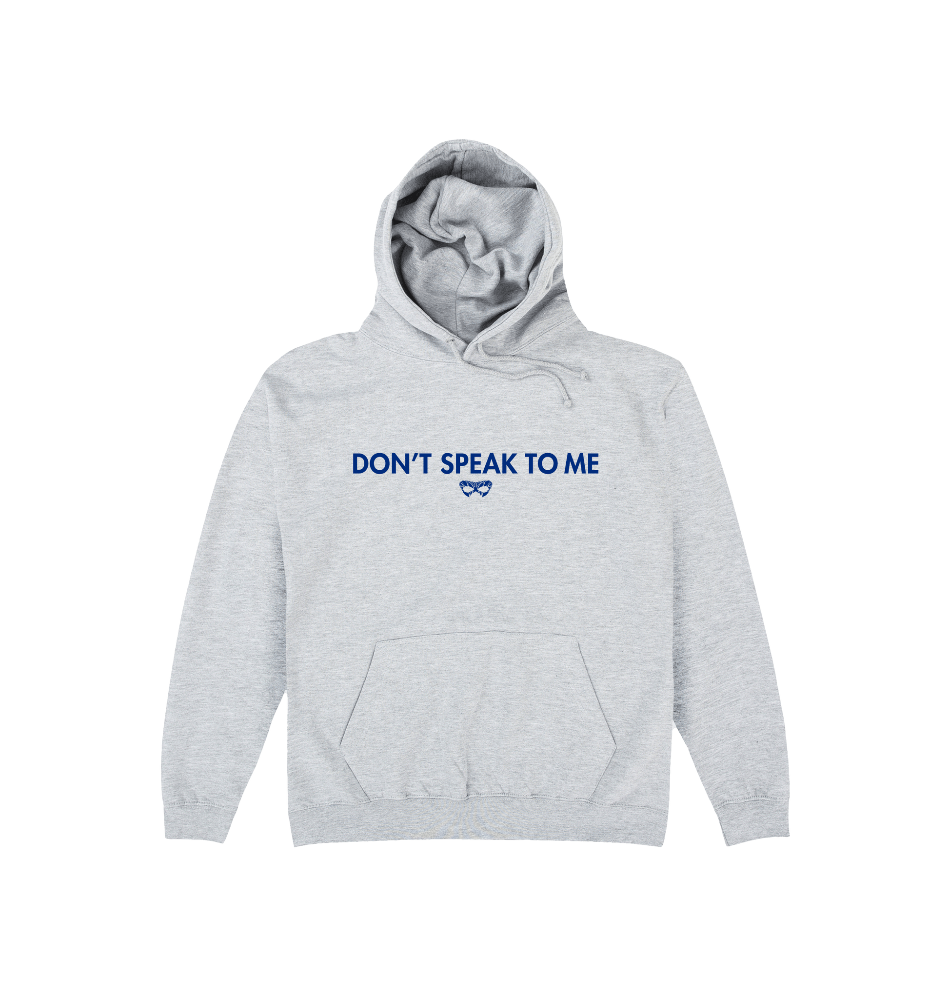 Heather Grey Printed Hoody Front