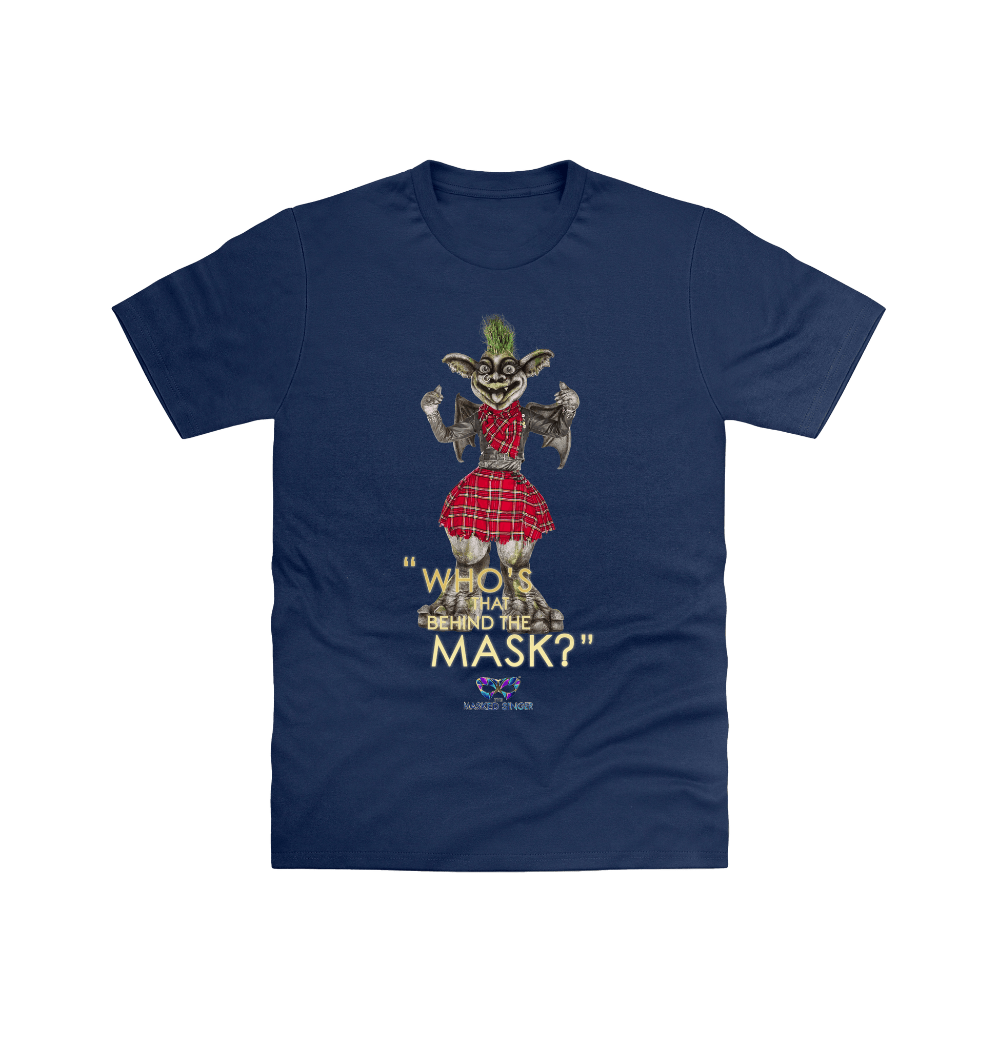 Navy Printed T-shirt Front