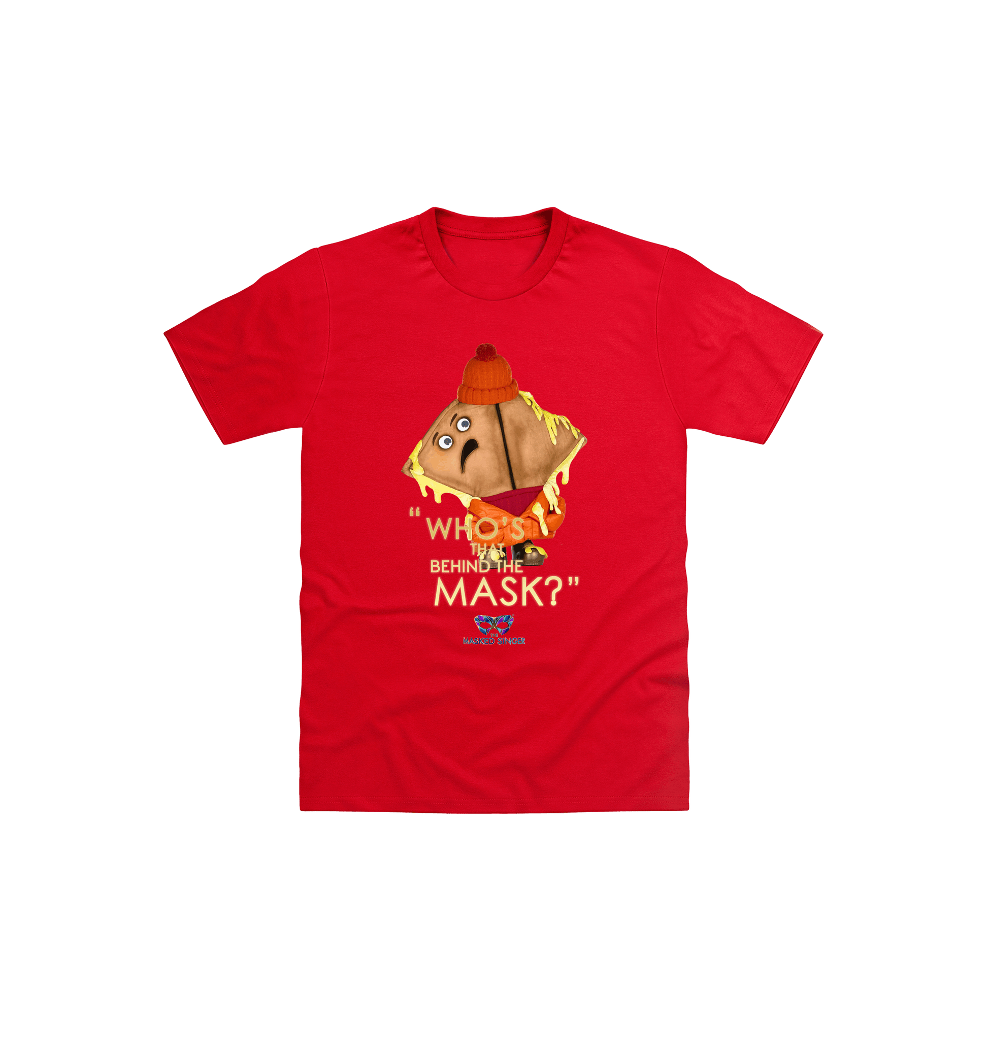 Red Printed Kids T-Shirt Front
