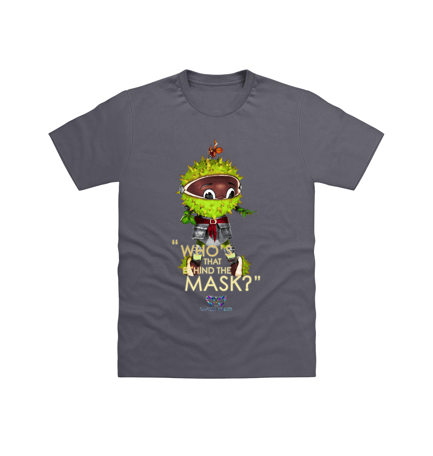 Charcoal Printed T-shirt Front