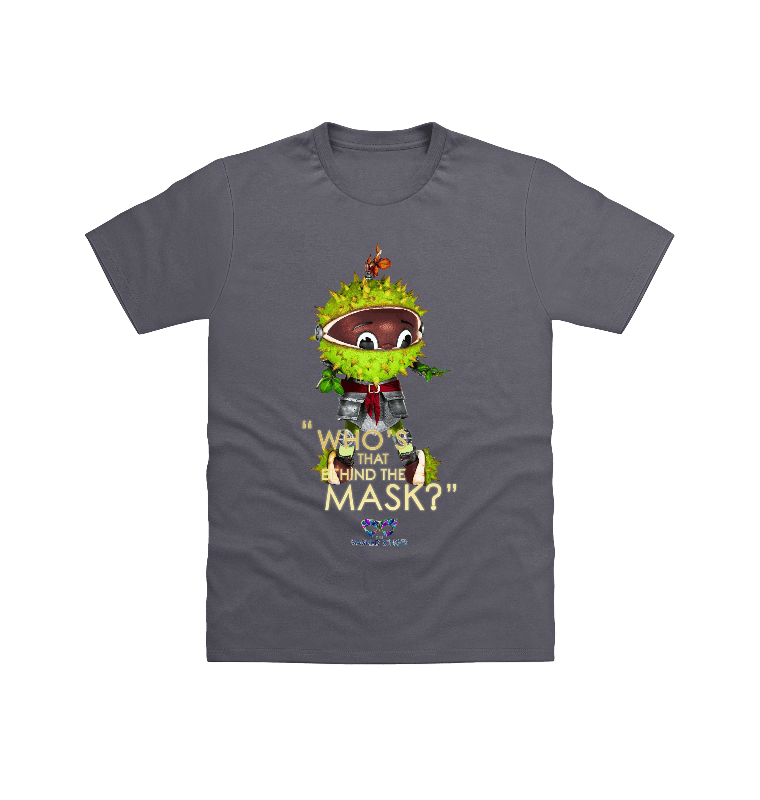 Charcoal Printed T-shirt Front