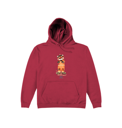 Brick Red Printed Hoody Front