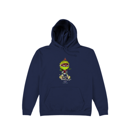 Oxford Navy Printed Hoody Front