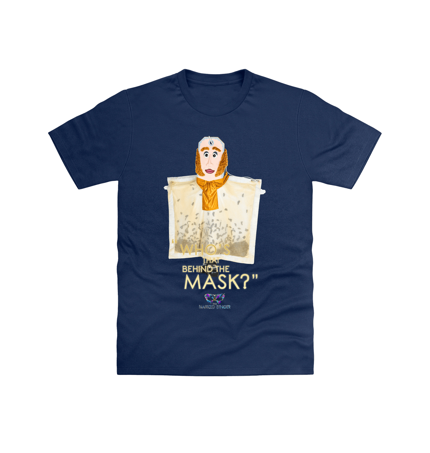 Navy Printed T-shirt Front