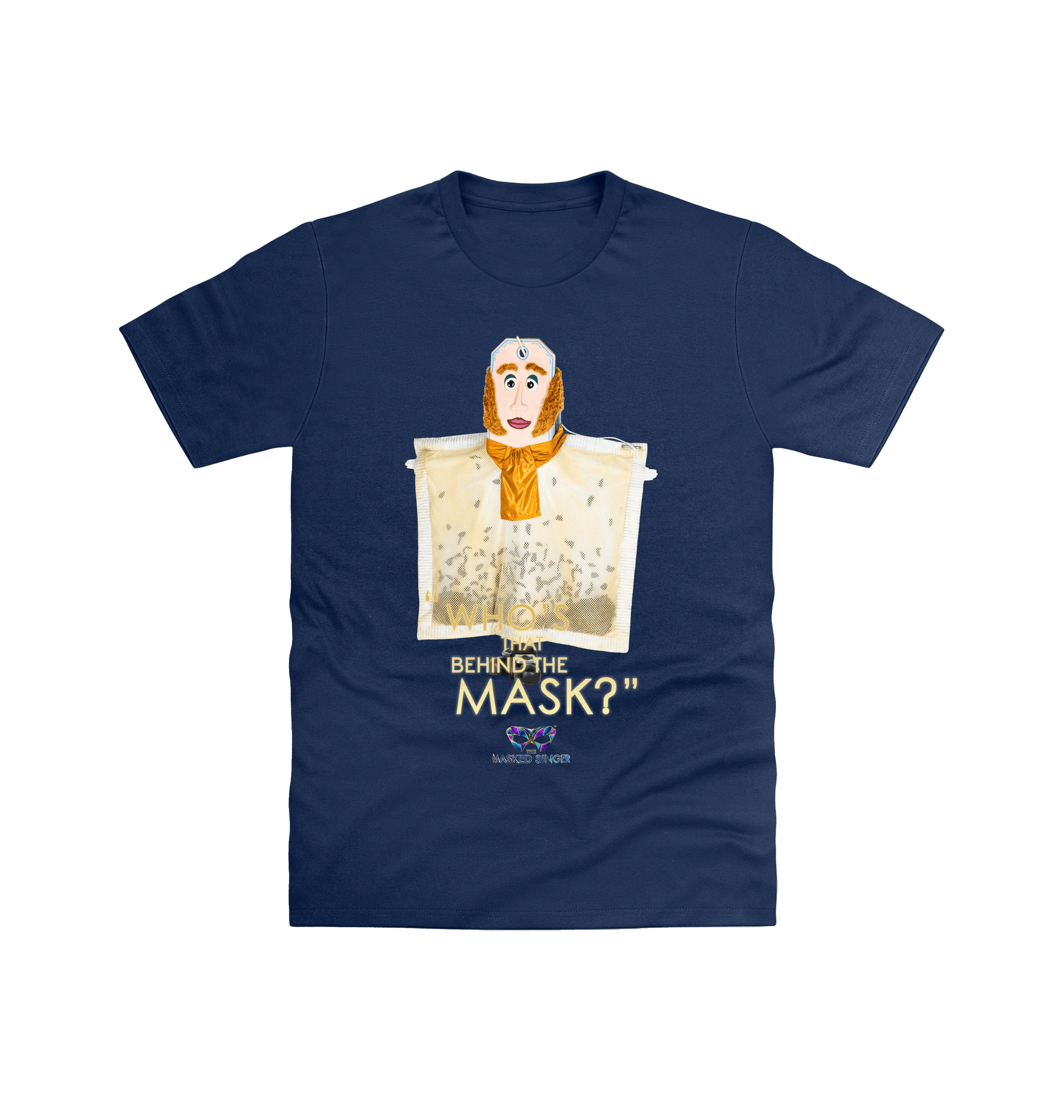 Navy Printed T-shirt Front