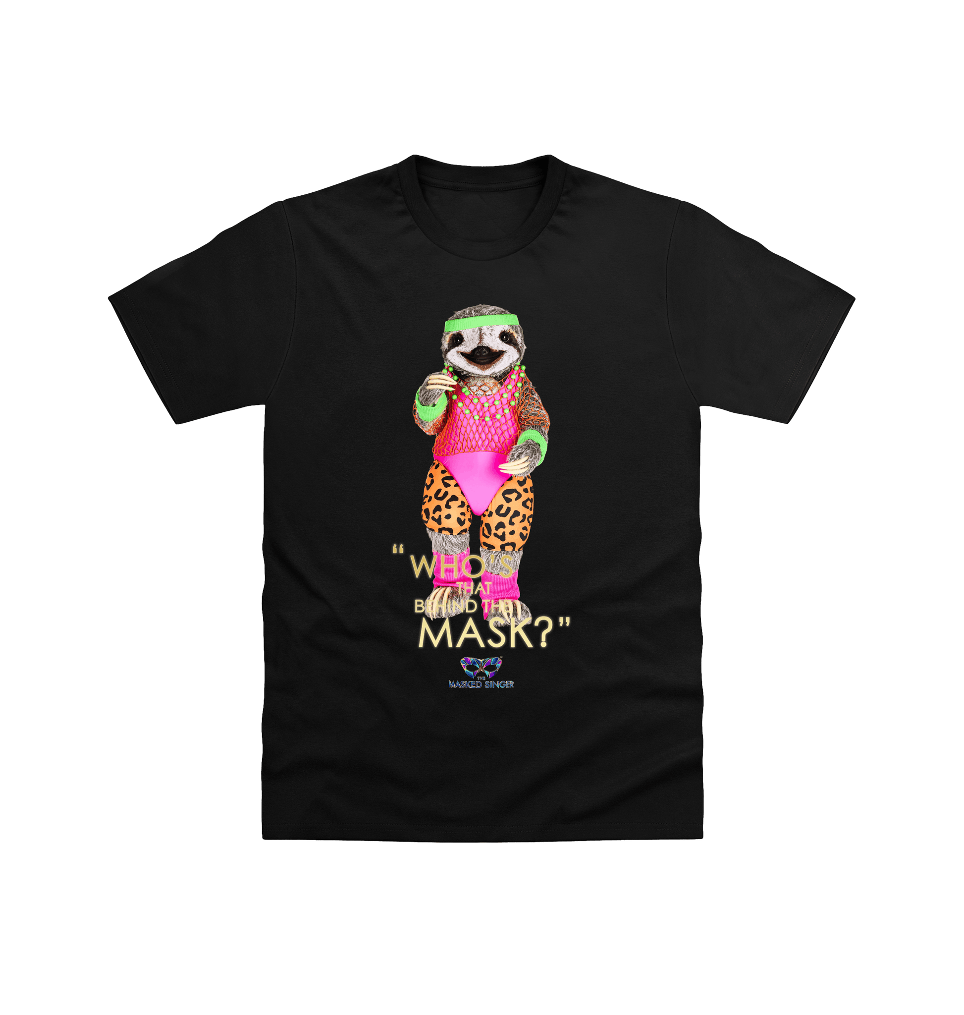 Black Printed T-shirt Front