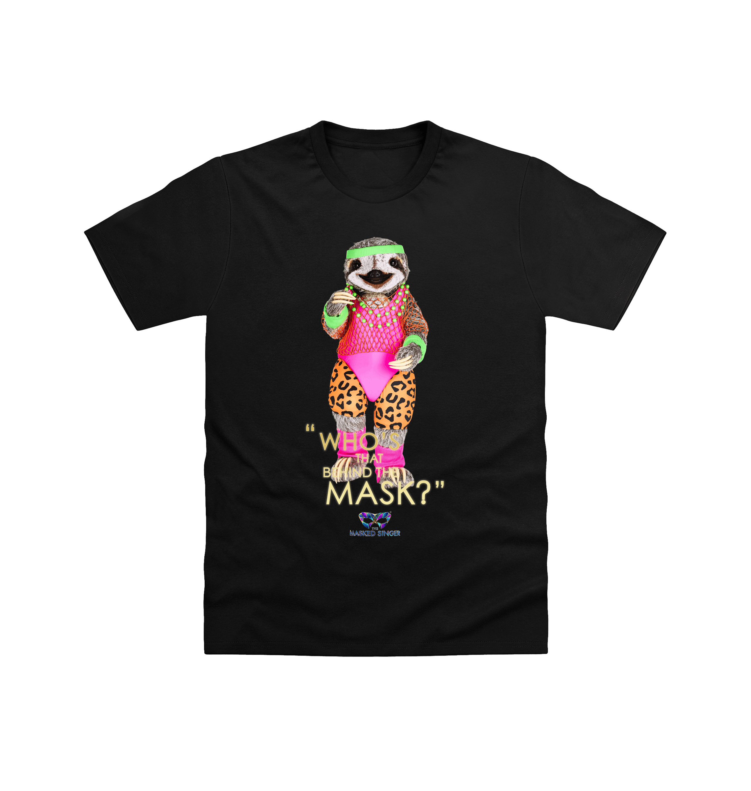 Black Printed T-shirt Front