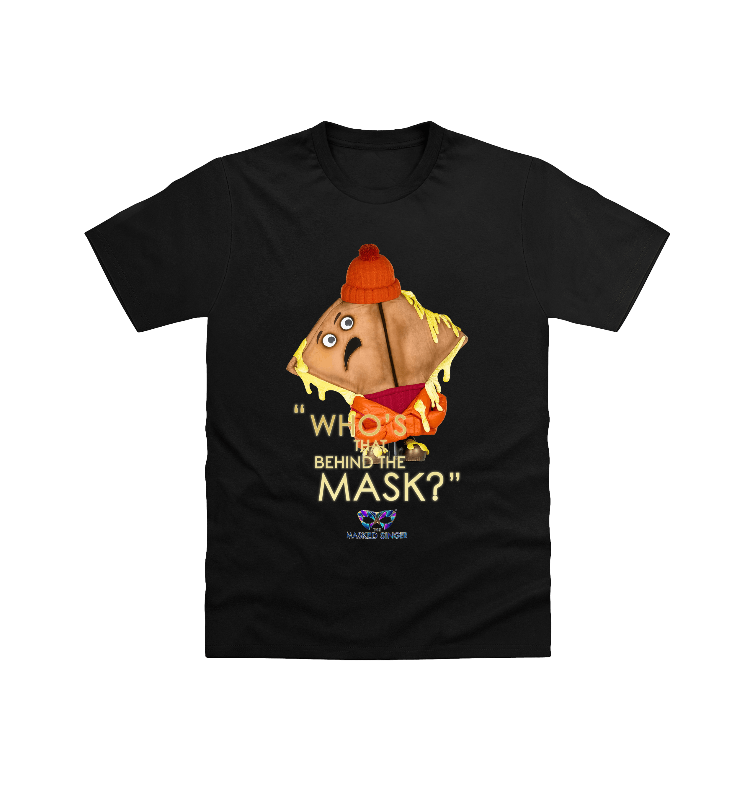 Black Printed T-shirt Front