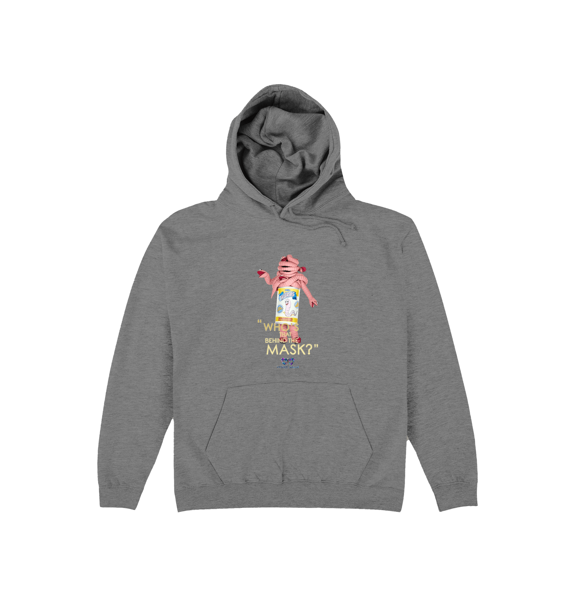 Graphite Heather Printed Hoody Front