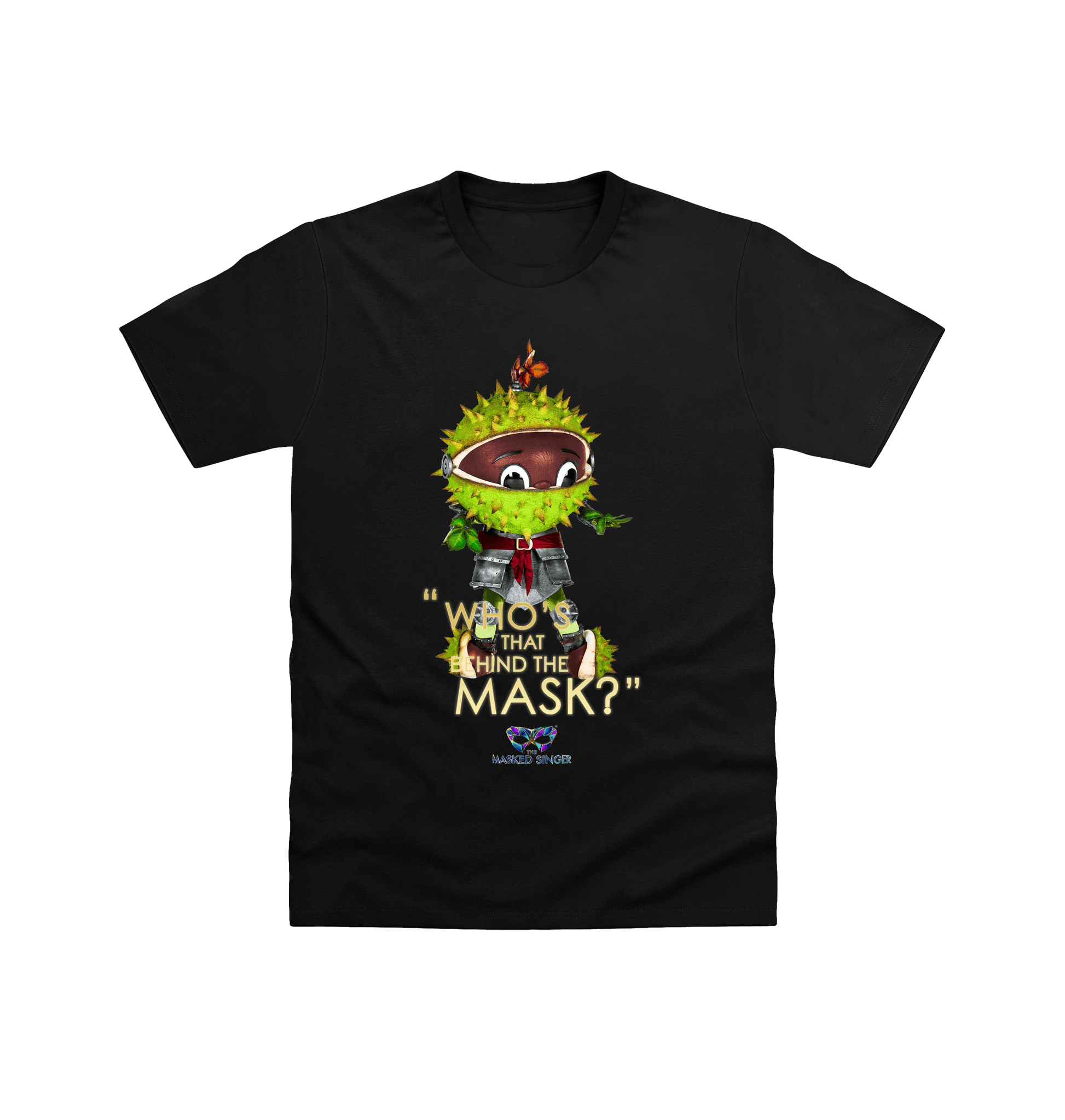 Black Printed T-shirt Front