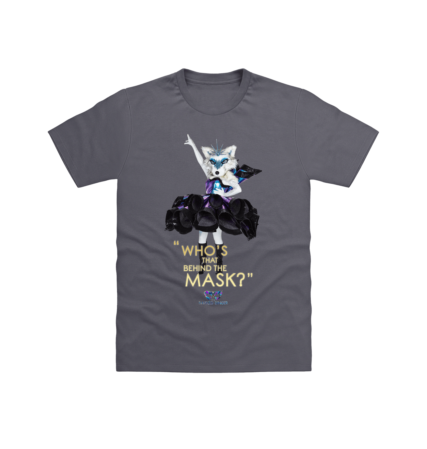 Charcoal Printed T-shirt Front