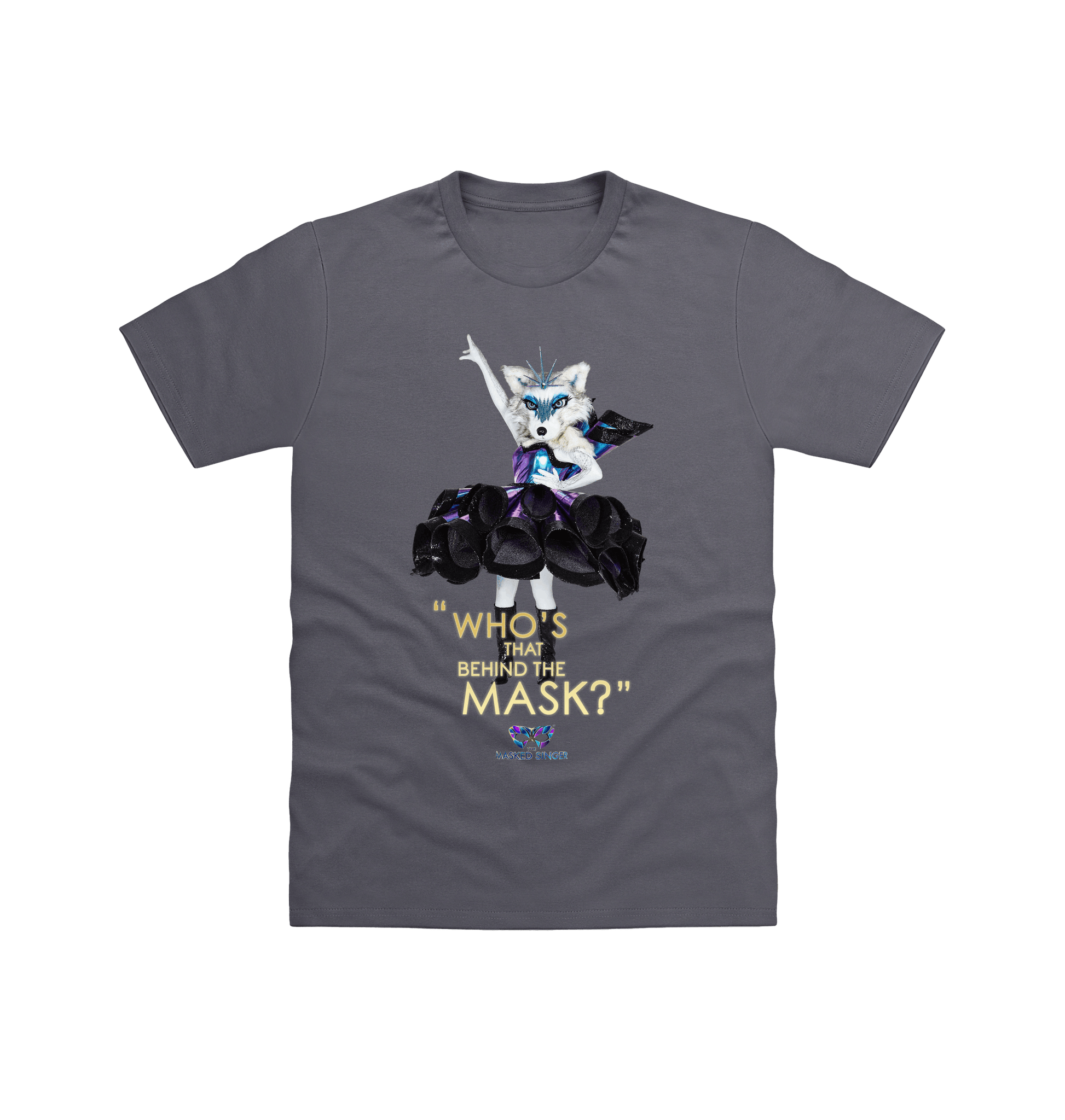 Charcoal Printed T-shirt Front