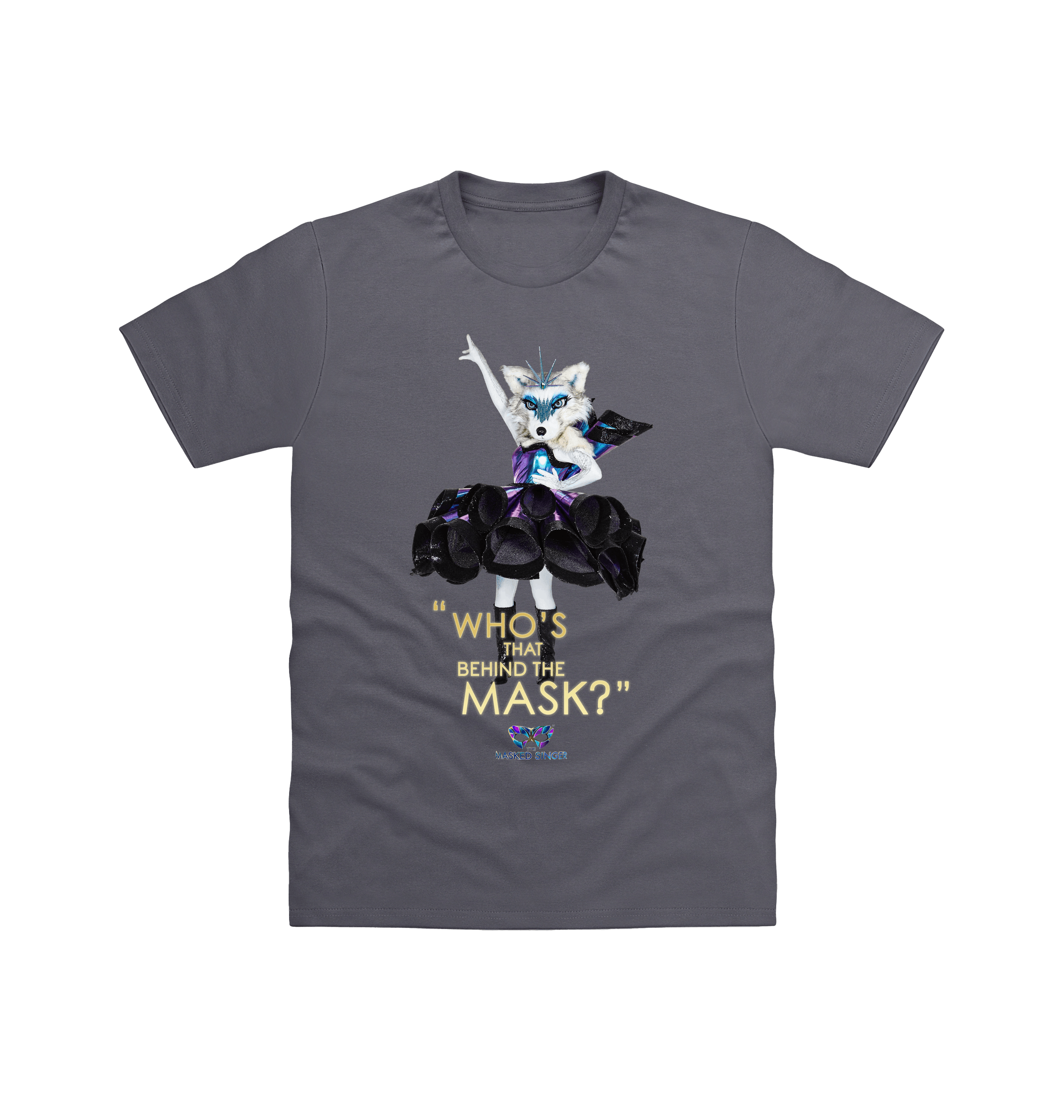 Charcoal Printed T-shirt Front