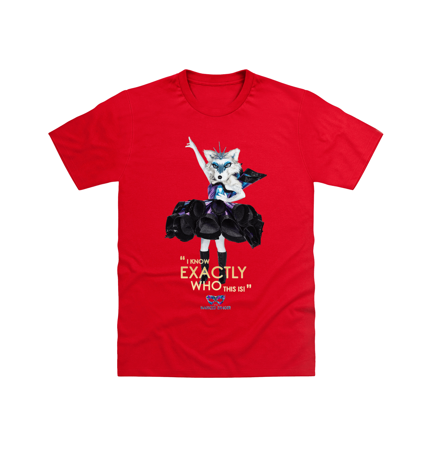 Red Printed T-shirt Front