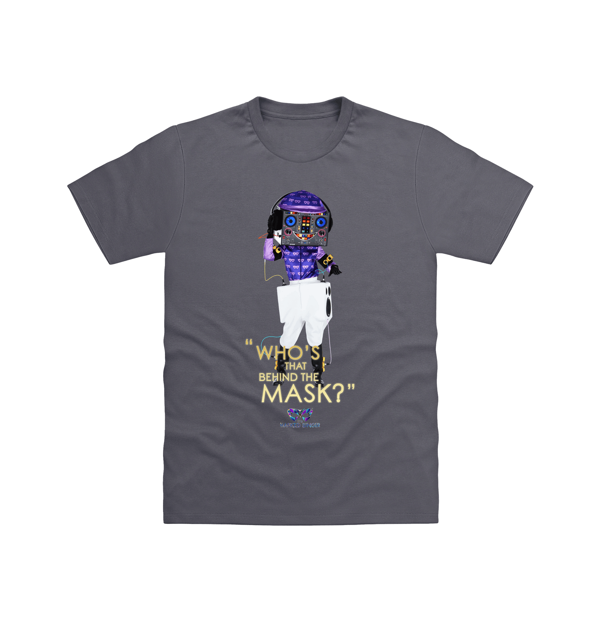 Charcoal Printed T-shirt Front