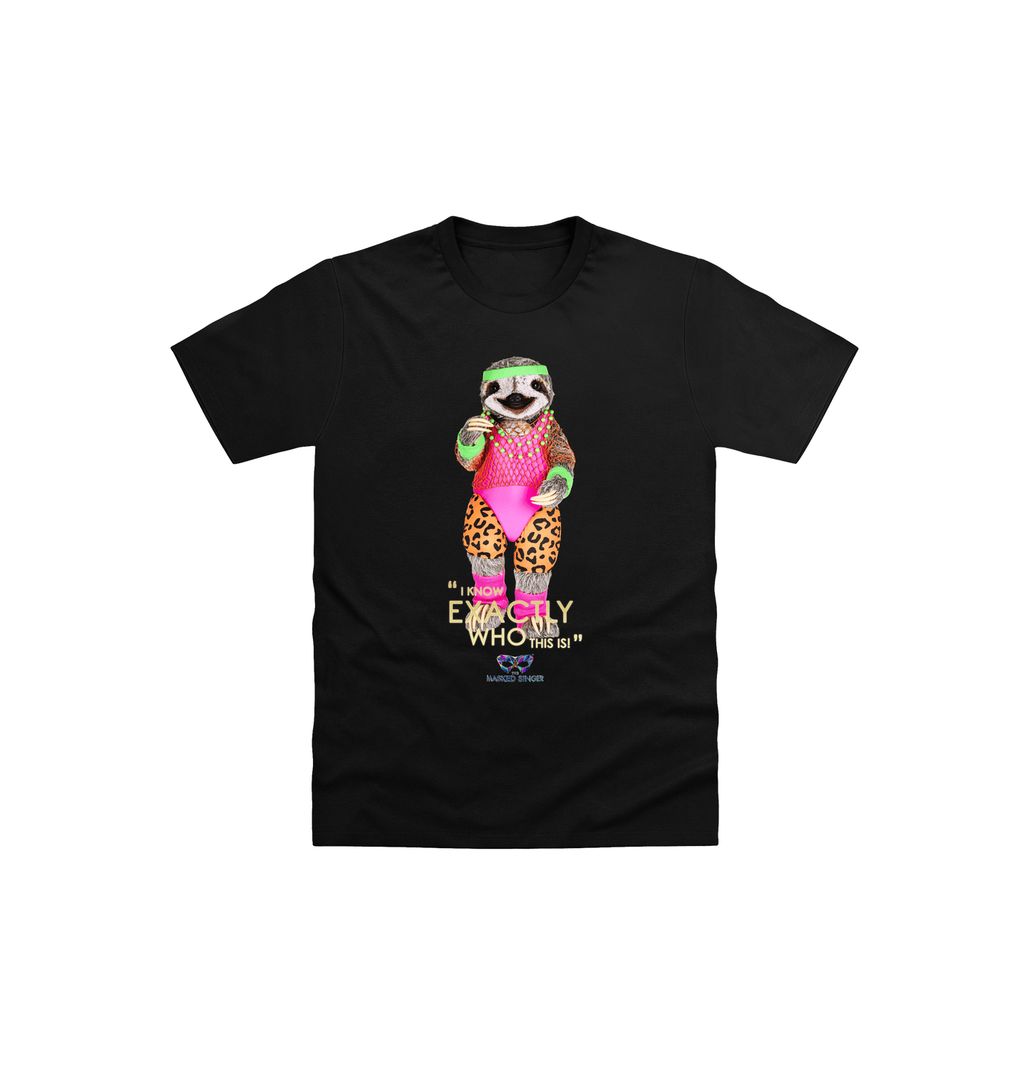 Black Printed Kids T-Shirt Front