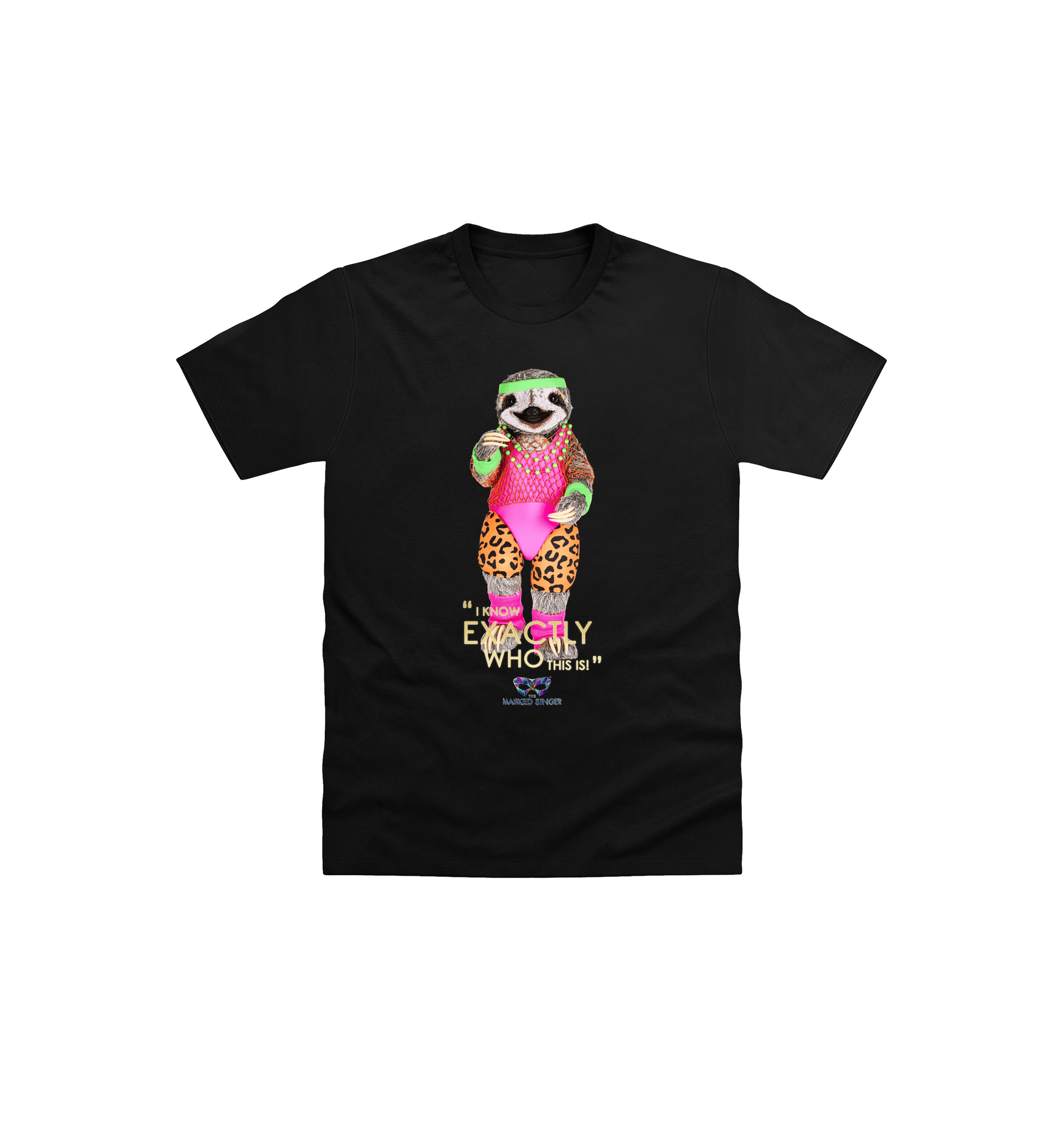 Black Printed Kids T-Shirt Front