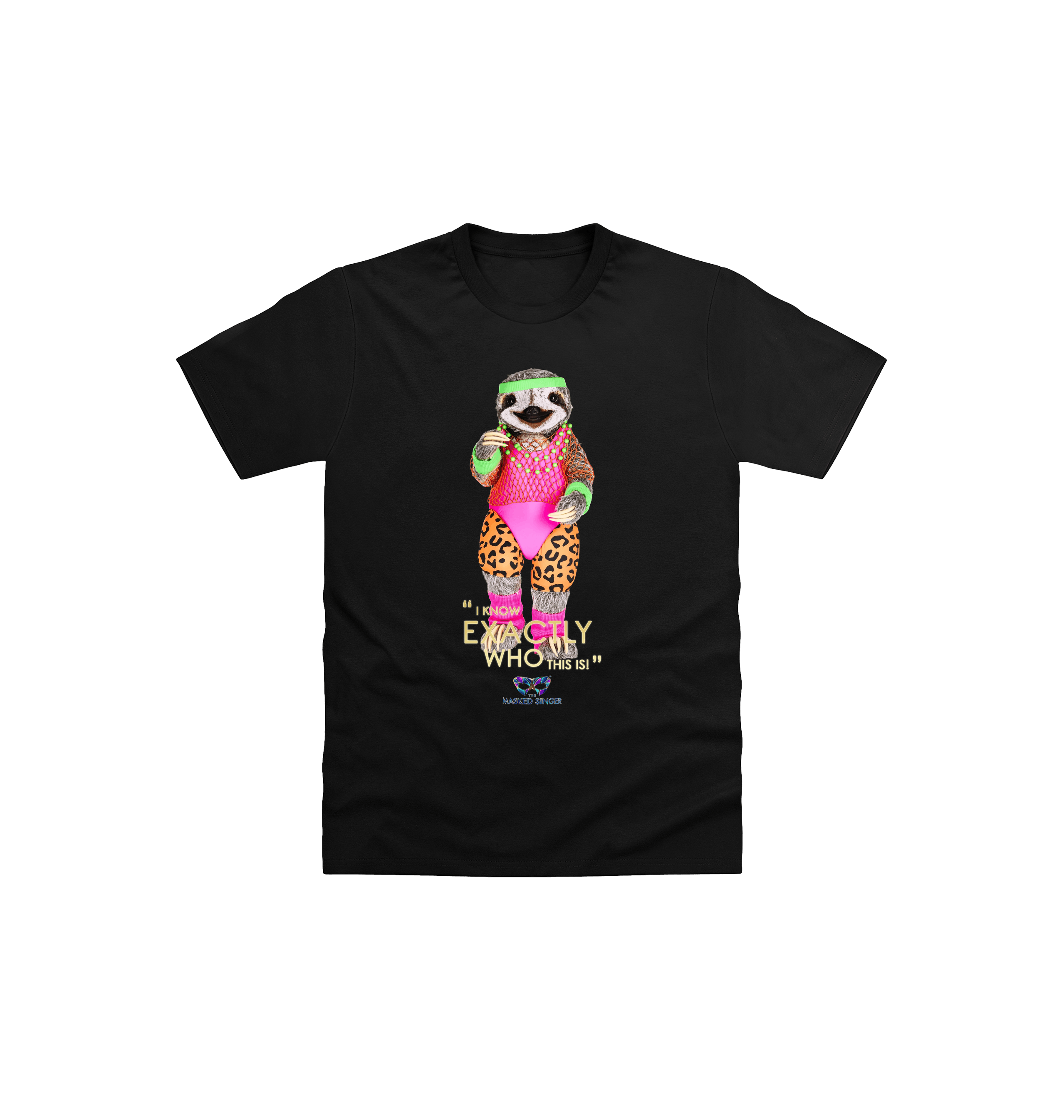 Black Printed Kids T-Shirt Front