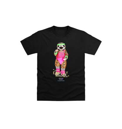 Black Printed Kids T-Shirt Front