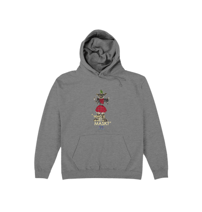 Graphite Heather Printed Hoody Front