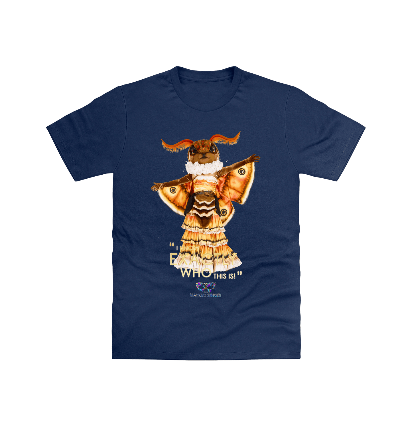 Navy Printed T-shirt Front